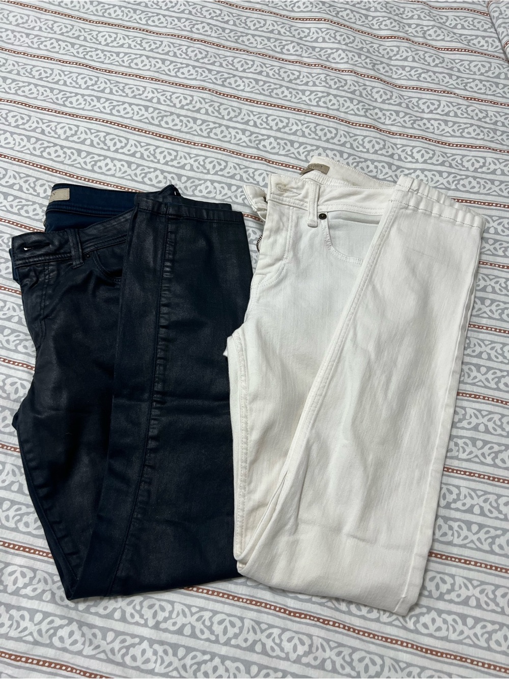 Burberry Slim Straight Jeans in Black and White 2 for $30